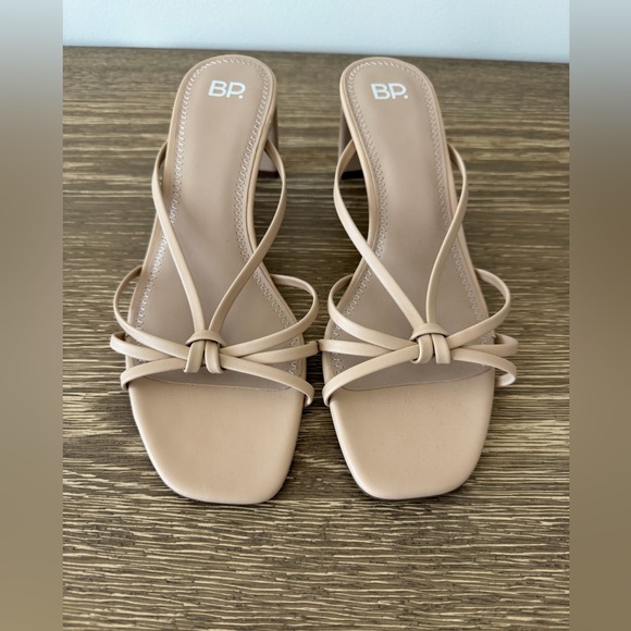 Women's Tan Strappy Heels - Picture 5 of 5